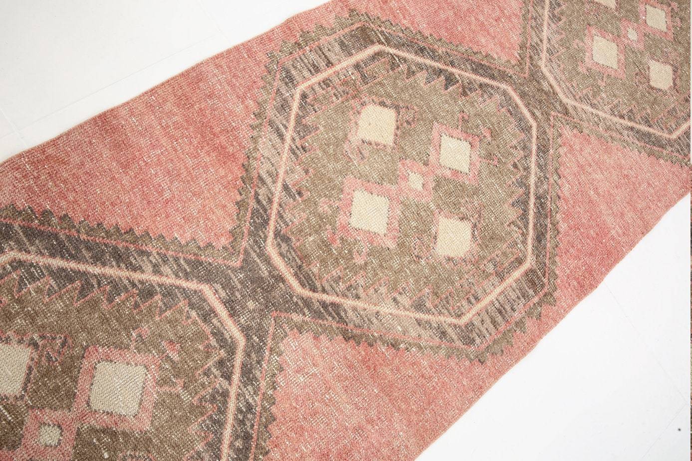 2' x 12' Vintage rug, Cotton Vintage rug, Entryway-Hallway Vintage rug, Kitchen-Dining Vintage rug, Living Room Vintage rug, Nursery Vintage rug, Office Vintage rug, Oriental Vintage rug, Red Vintage rug, Rustic-Primitive Vintage rug, Vintage Runner, Wool Vintage rug, Vintage rug