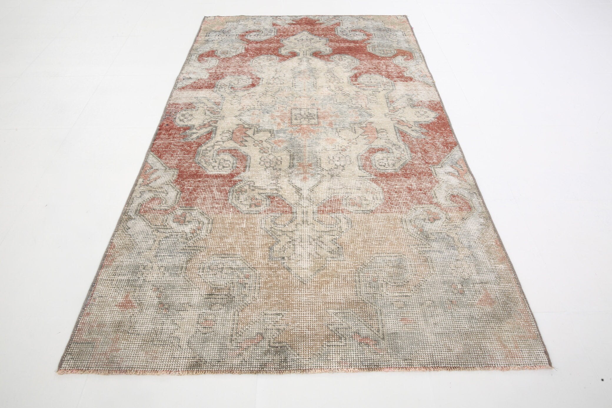 3' x 6' Vintage rug, Abstract Vintage rug, Bathroom Vintage rug, Bedroom Vintage rug, Cotton Vintage rug, Distressed Vintage rug, Kitchen-Dining Vintage rug, Living Room Vintage rug, Office Vintage rug, Red Vintage rug, Vintage, Wool Vintage rug, Vintage rug