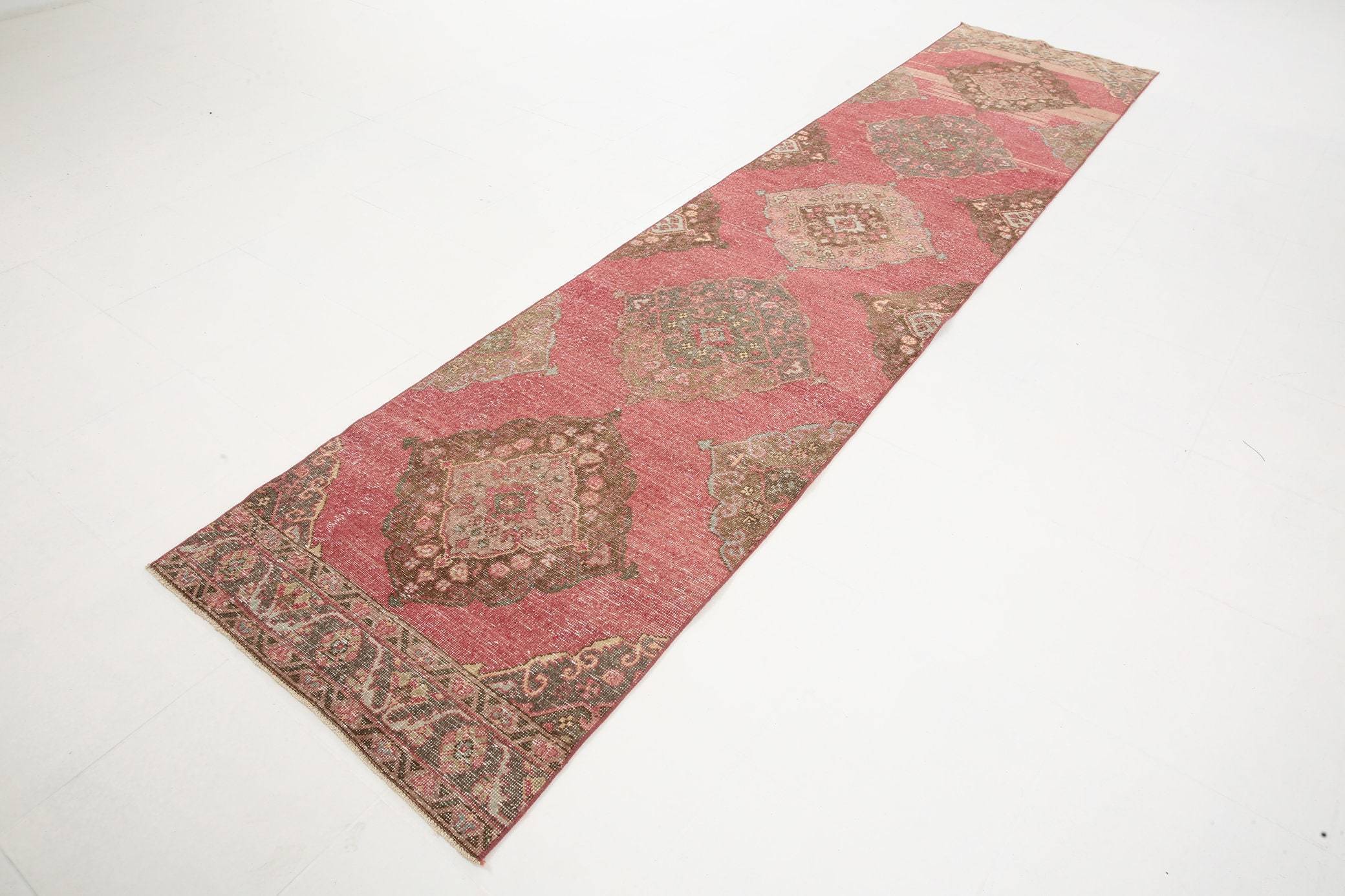 2' x 13' Vintage rug, Cotton Vintage rug, Dorm Vintage rug, Kids Vintage rug, Kitchen-Dining Vintage rug, Living Room Vintage rug, Office Vintage rug, Oriental Vintage rug, Red Vintage rug, Retro Vintage rug, Vintage Runner, Wool Vintage rug, Vintage rug