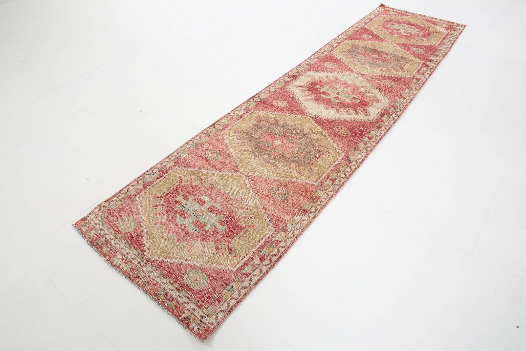 2' x 11' Vintage rug, Contemporary Vintage rug, Cotton Vintage rug, Dorm Vintage rug, Entryway-Hallway Vintage rug, Kitchen-Dining Vintage rug, Living Room Vintage rug, Office Vintage rug, Red Vintage rug, Southwestern Vintage rug, Vintage Runner, Wool Vintage rug, Vintage rug