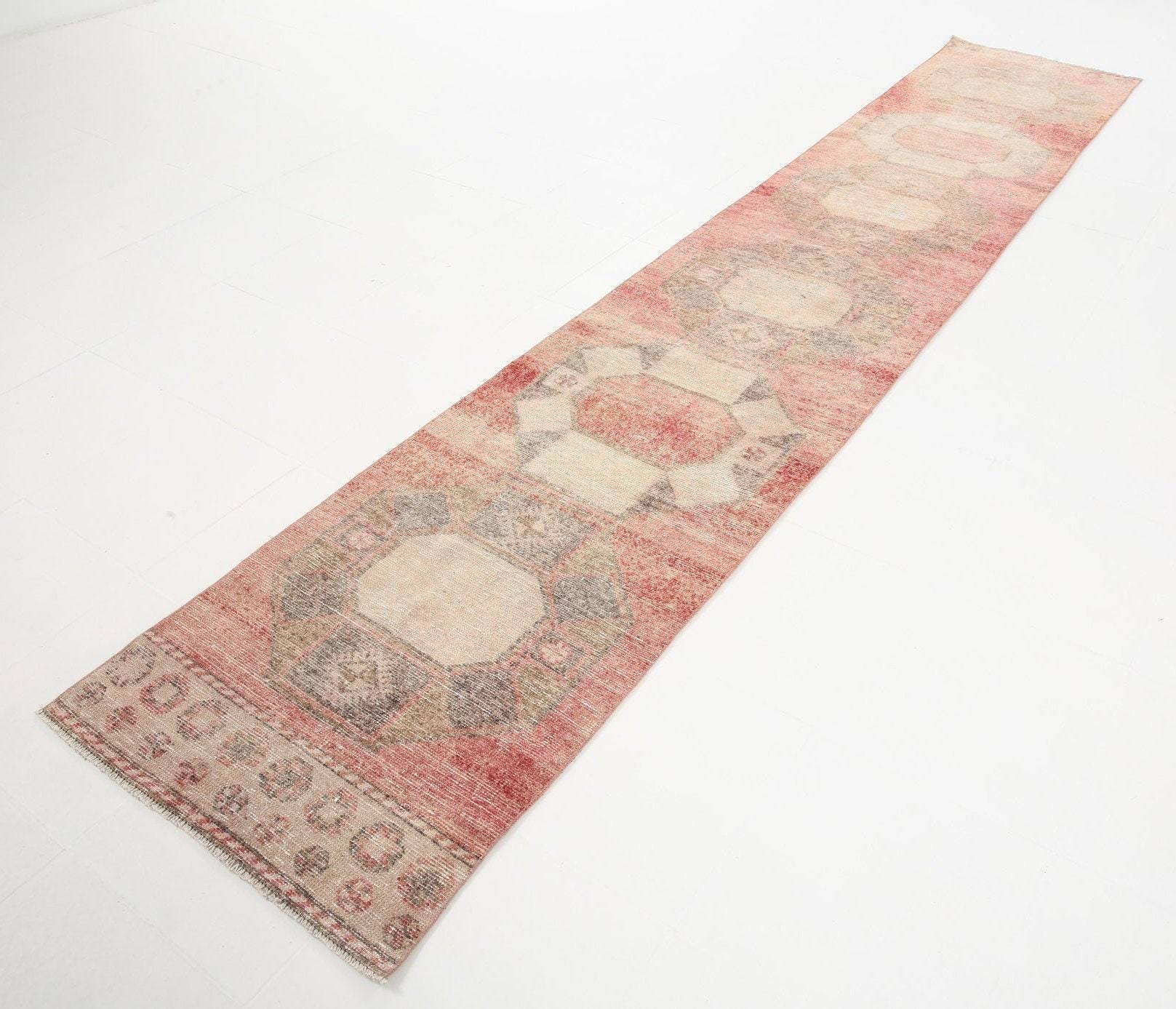 2' x 13' Vintage rug, Cotton Vintage rug, Entryway-Hallway Vintage rug, Kids Vintage rug, Kitchen-Dining Vintage rug, Living Room Vintage rug, Nursery Vintage rug, Oriental Vintage rug, Red Vintage rug, Rustic-Primitive Vintage rug, Vintage Runner, Wool Vintage rug, Vintage rug