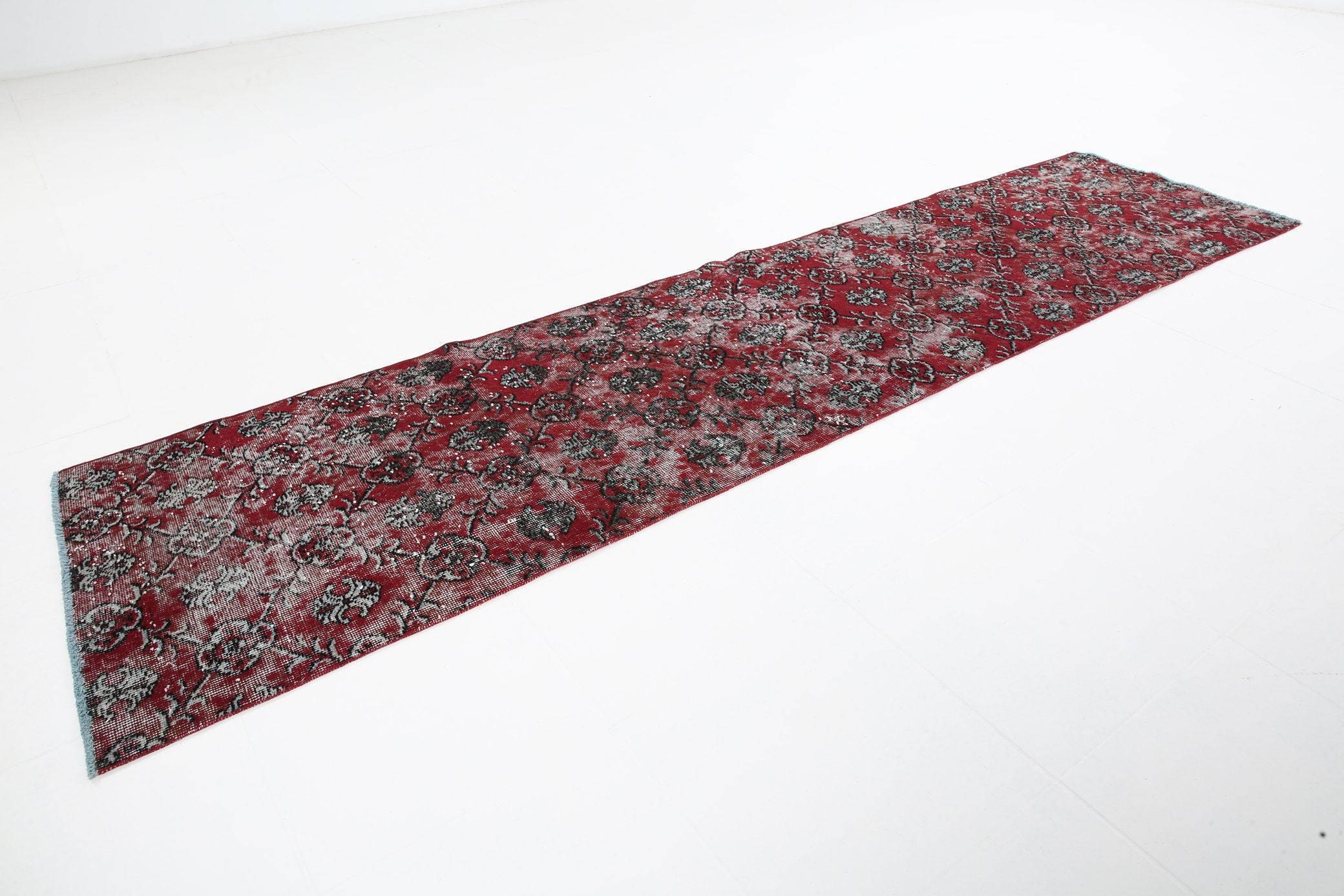 2' x 10' Red Turkish Vintage Runner Rug  |  RugReform