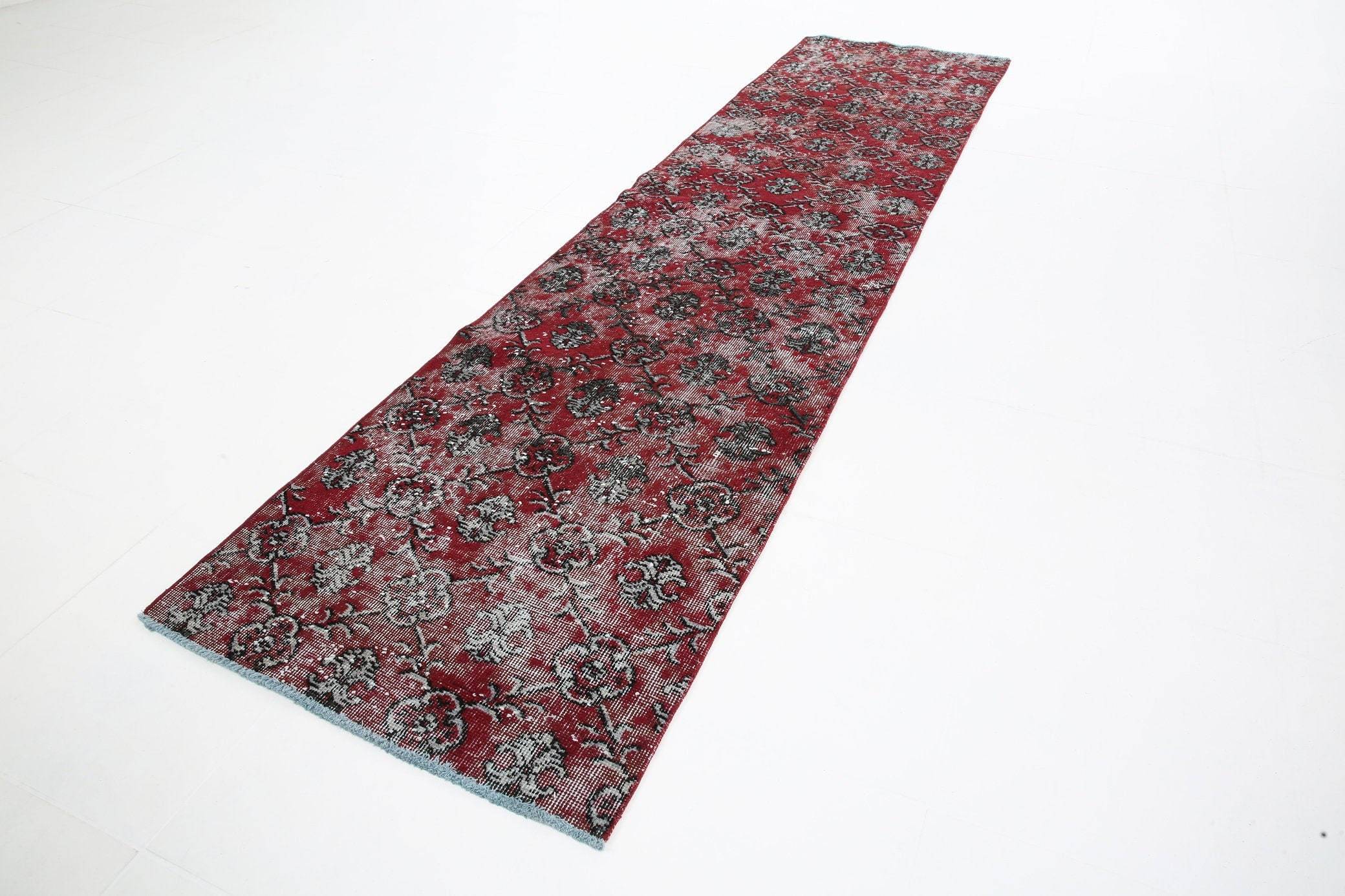 2' x 10' Red Turkish Vintage Runner Rug  |  RugReform