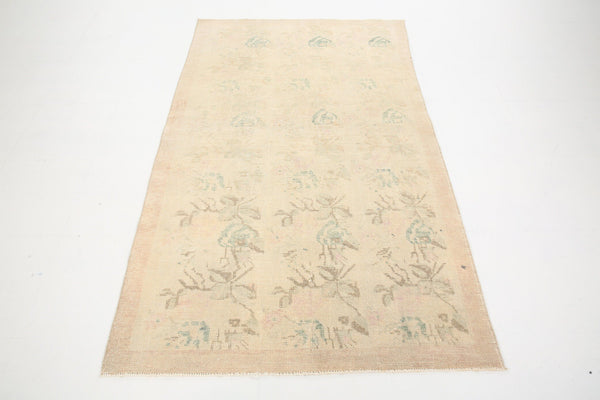 4' x 7' Tan-Ivory Turkish Vintage Oushak Rug  |  RugReform