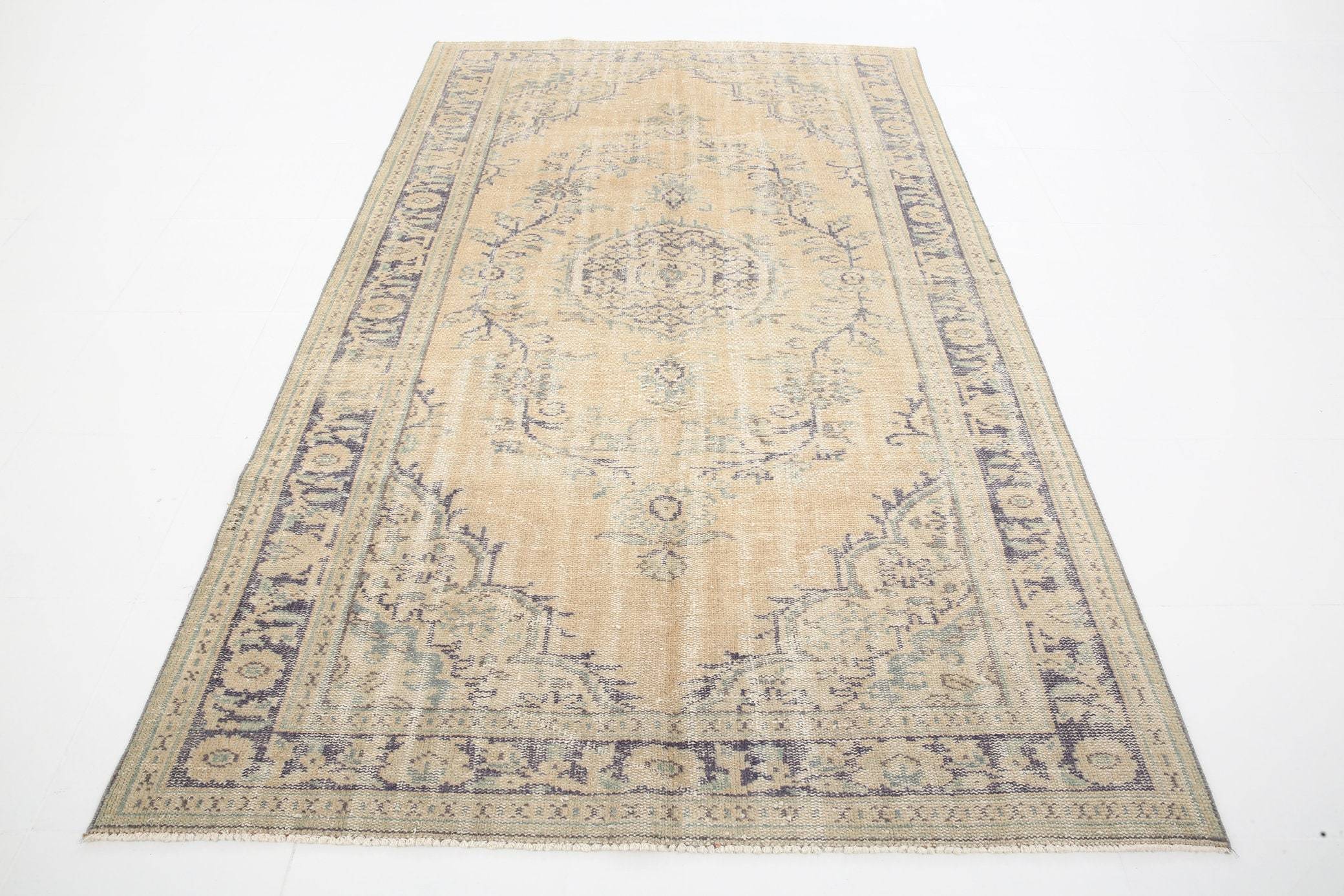 5' x 8' Tan-Ivory Turkish Vintage Rug  |  RugReform