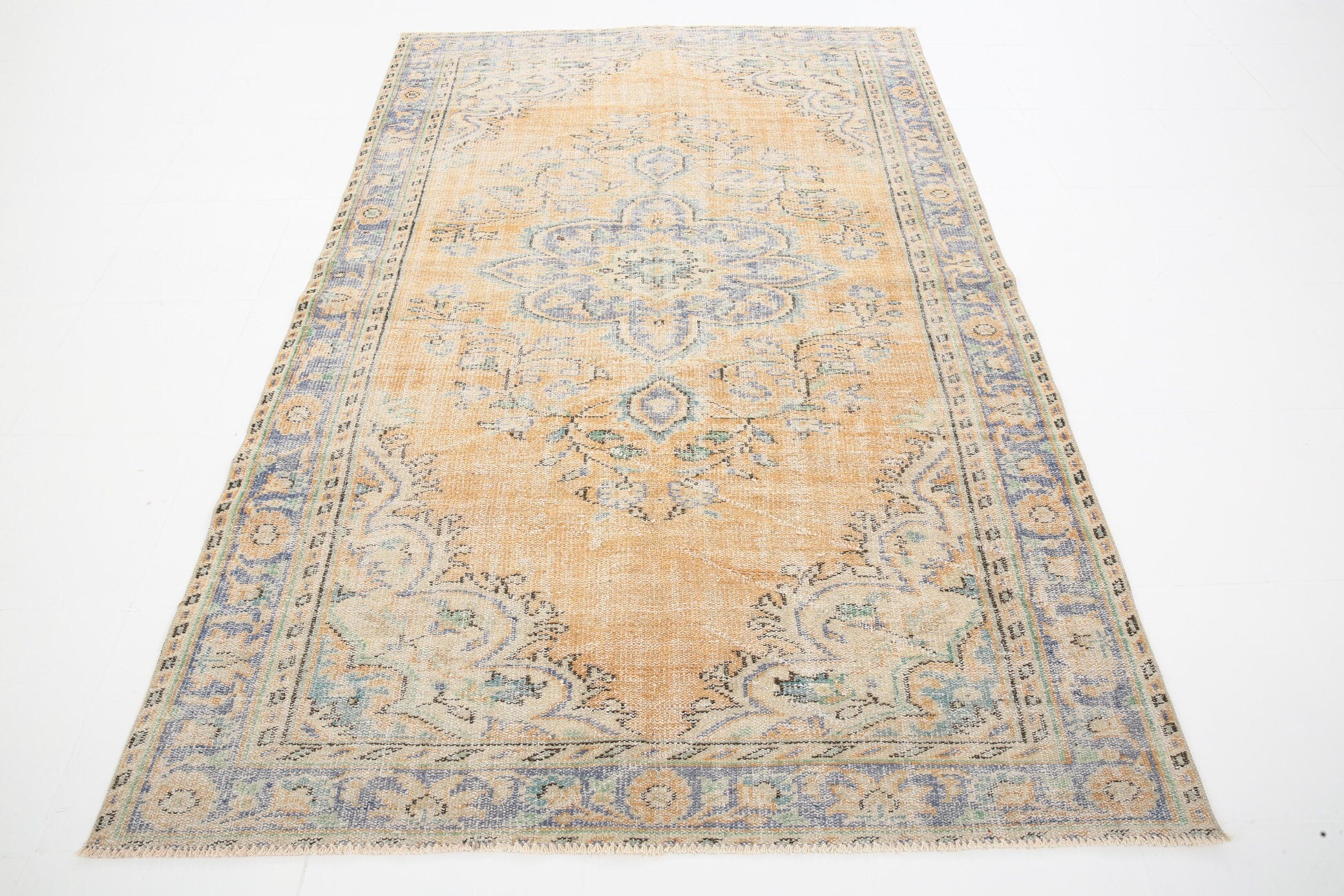 5' x 8' Yellow-Gold Turkish Vintage Rug  |  RugReform