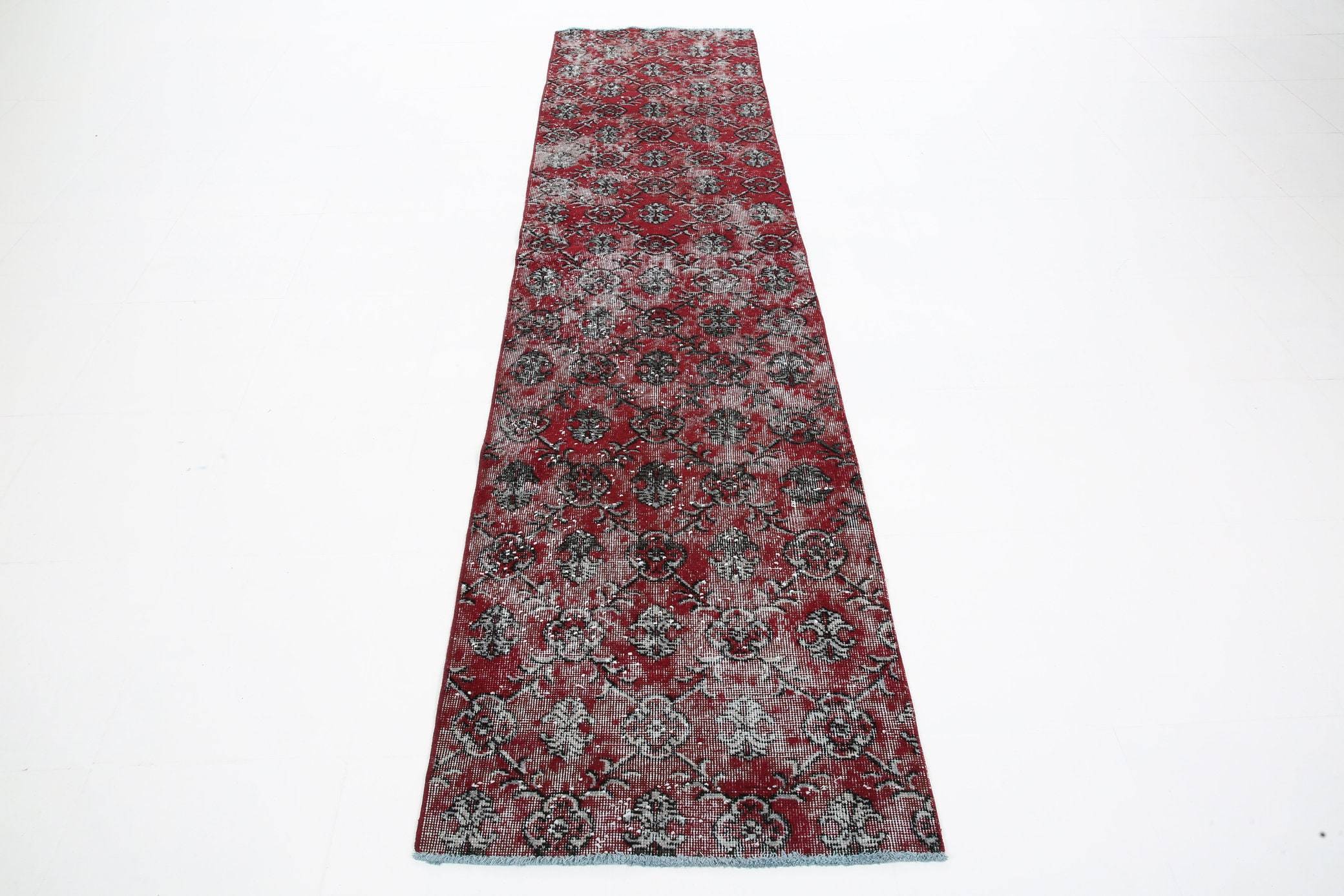 2' x 10' Red Turkish Vintage Runner Rug  |  RugReform