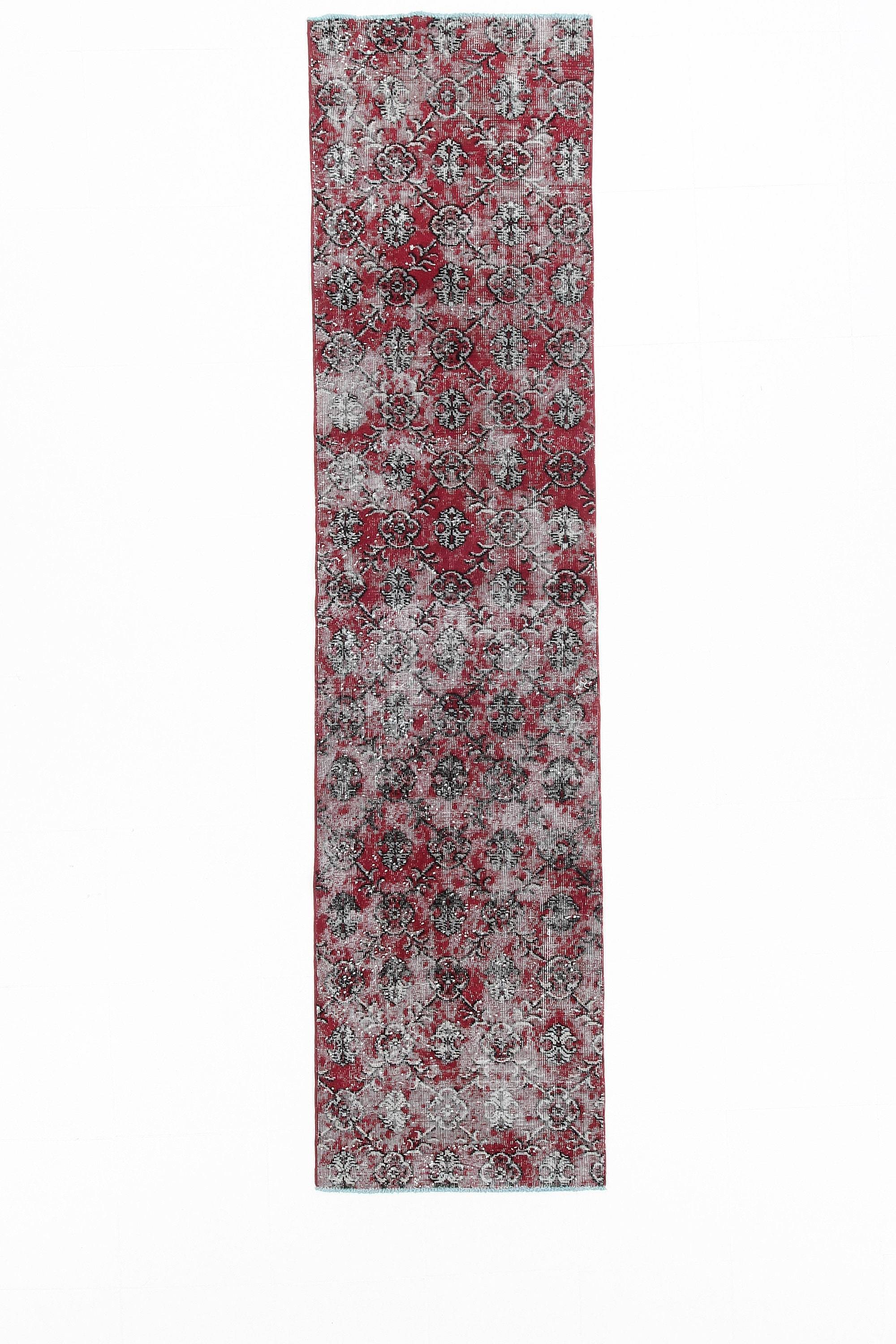 2' x 10' Red Turkish Vintage Runner Rug  |  RugReform