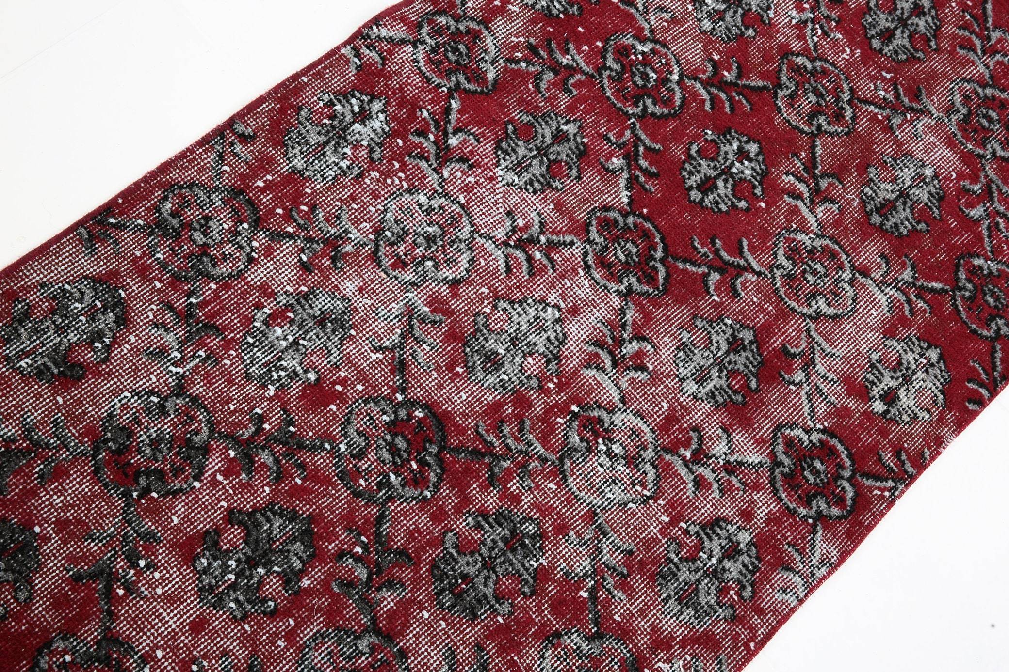 2' x 10' Red Turkish Vintage Runner Rug  |  RugReform