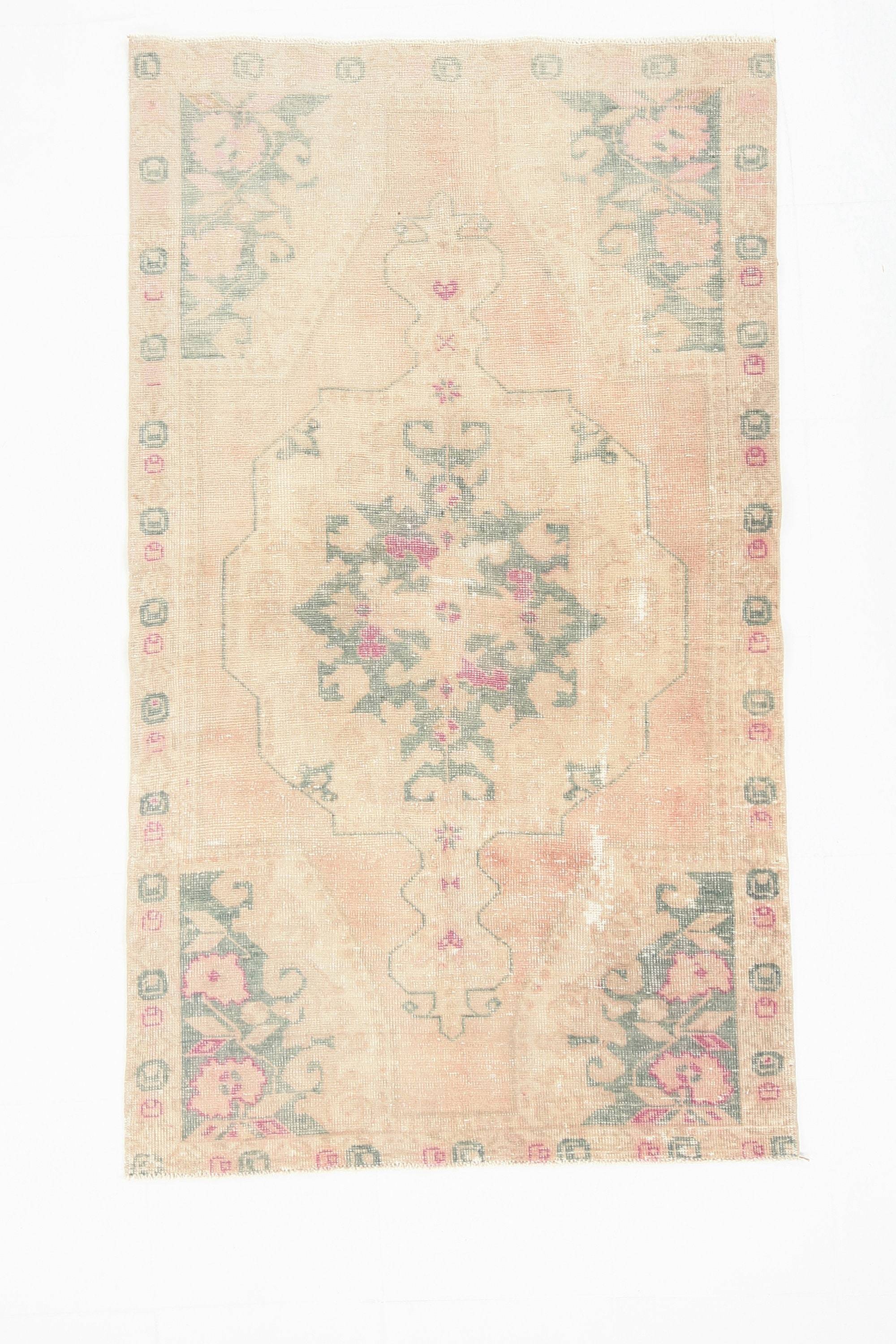 3' x 6' Tan-Ivory Turkish Vintage Oushak Rug  |  RugReform