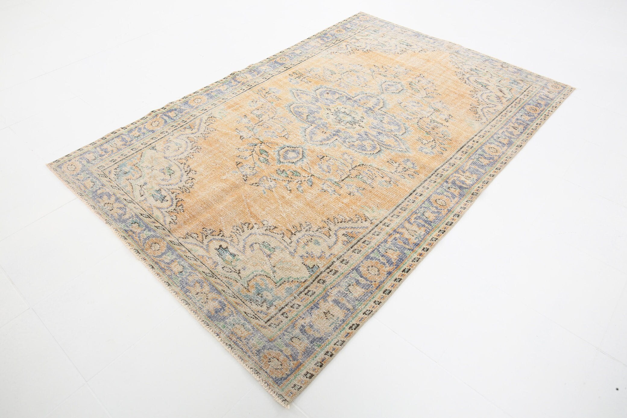 5' x 8' Yellow-Gold Turkish Vintage Rug  |  RugReform