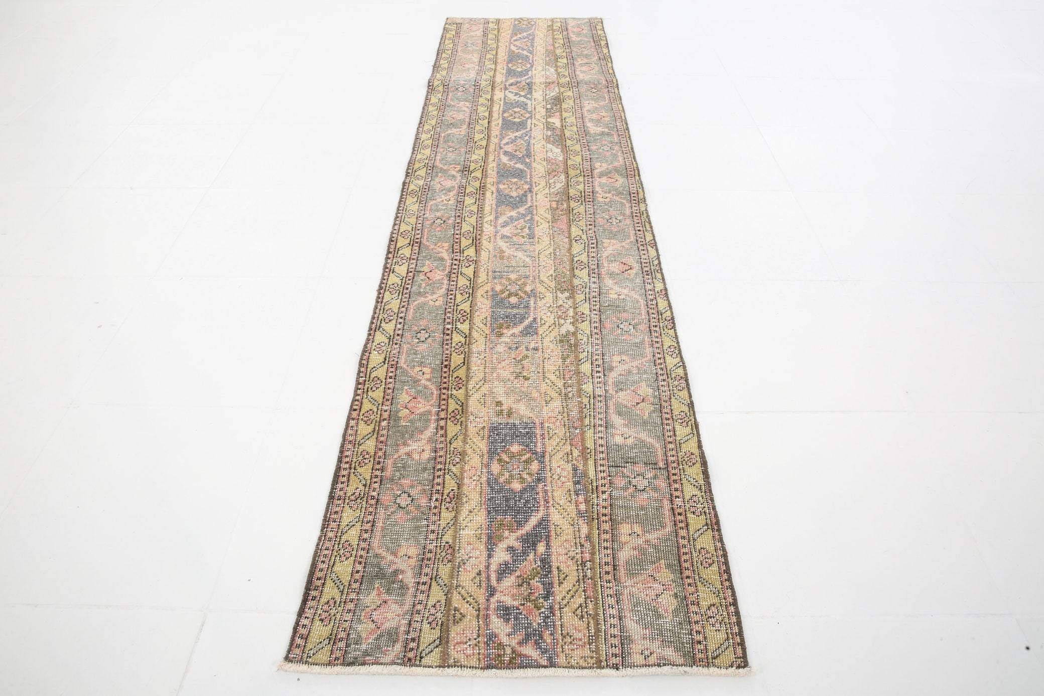 2' x 8' Yellow-Gold Turkish Vintage Runner Rug  |  RugReform