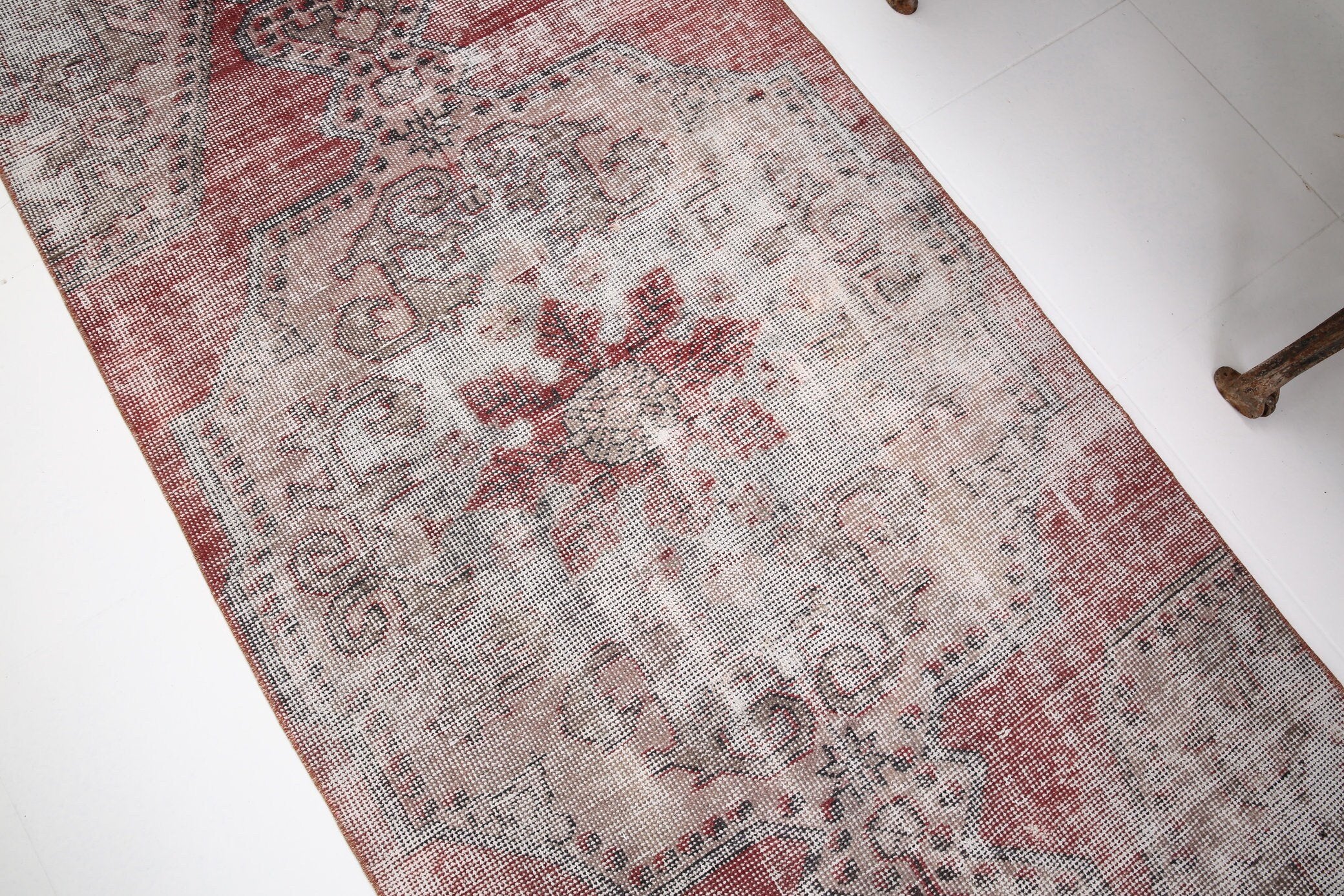 3' x 7' Red Turkish Vintage Rug  |  RugReform