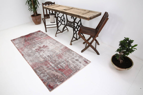 3' x 7' Red Turkish Vintage Rug  |  RugReform