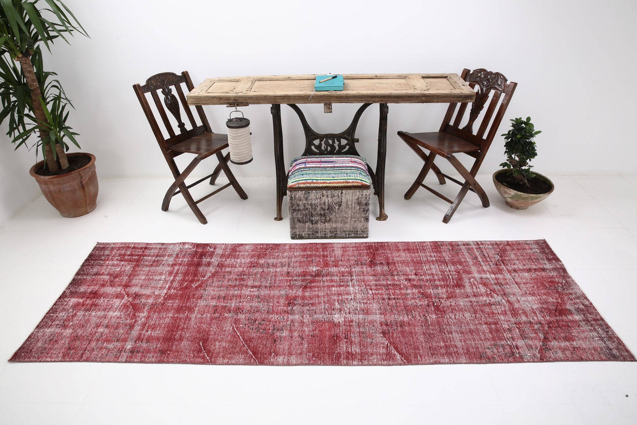 2' x 8' Red Turkish Vintage Runner Rug  |  RugReform