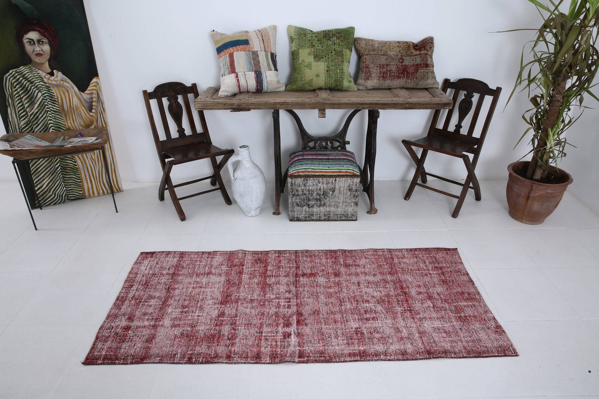 2' x 6' Vintage rug, Camouflage Vintage rug, Cotton Vintage rug, Country-Farmhouse Vintage rug, Dorm Vintage rug, Entryway-Hallway Vintage rug, Kitchen-Dining Vintage rug, Living Room Vintage rug, Office Vintage rug, Red Vintage rug, Vintage Runner, Wool Vintage rug, Vintage rug