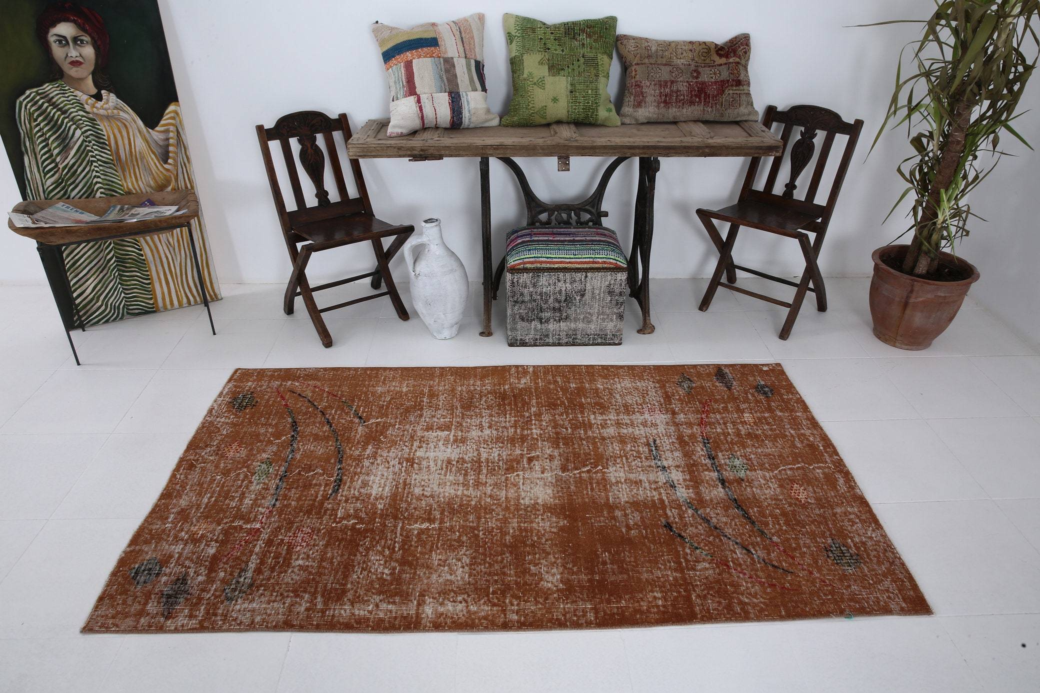 3' x 6' Vintage rug, Camouflage Vintage rug, Cotton Vintage rug, Dorm Vintage rug, Kids Vintage rug, Kitchen-Dining Vintage rug, Living Room Vintage rug, Office Vintage rug, Red Vintage rug, Retro Vintage rug, Vintage, Wool Vintage rug, Vintage rug