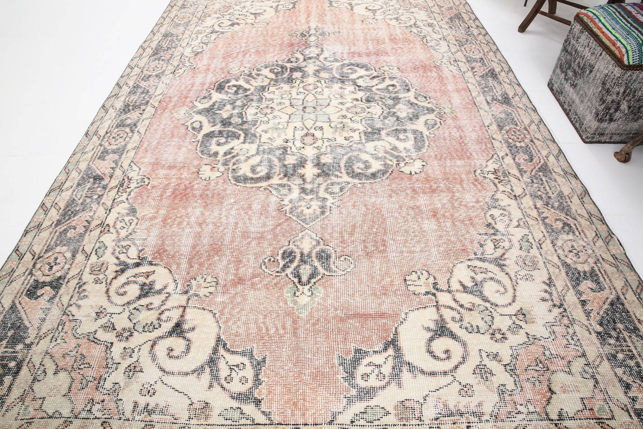 6' x 10' Red Turkish Vintage Rug  |  RugReform