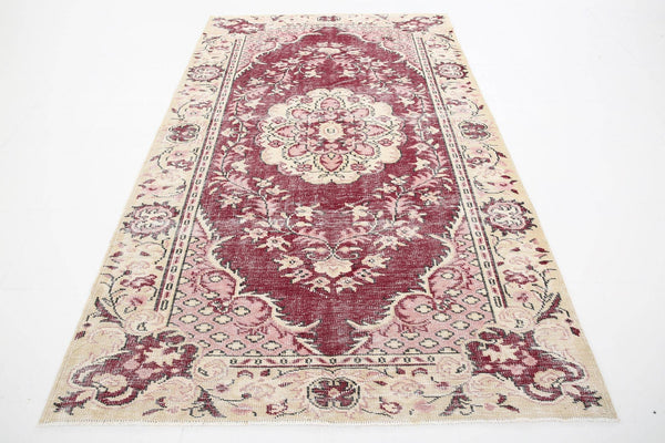 5' x 9' Red Turkish Vintage Rug  |  RugReform