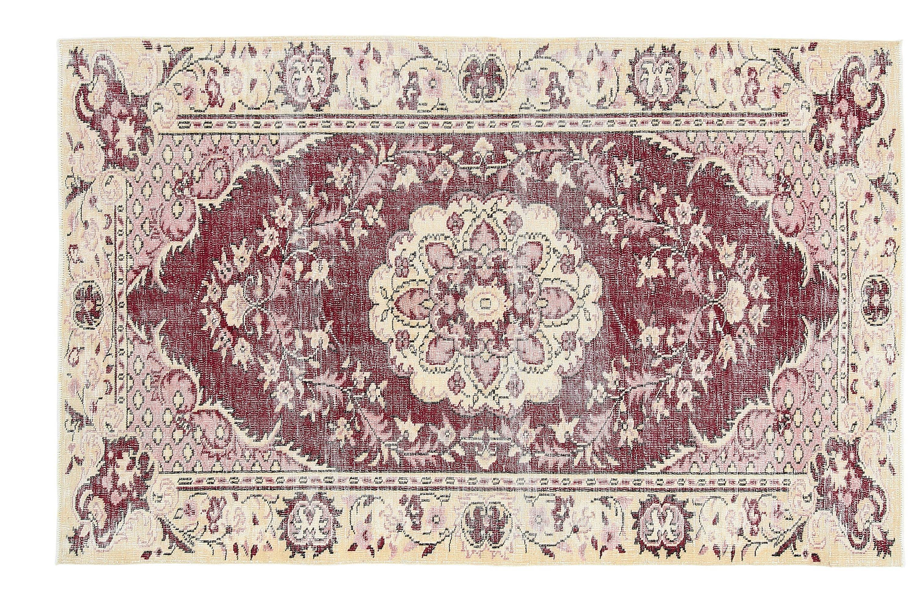 5' x 9' Red Turkish Vintage Rug  |  RugReform