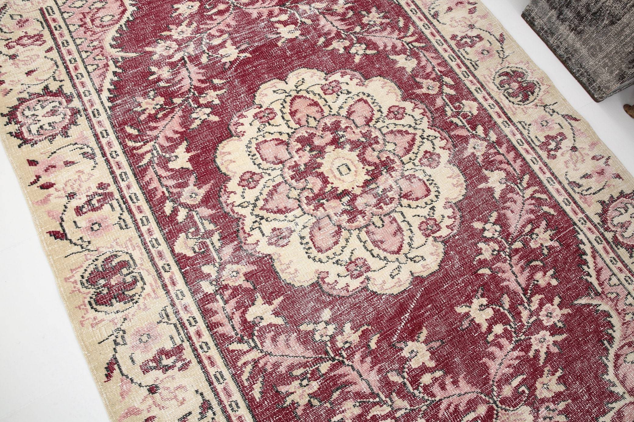 5' x 9' Red Turkish Vintage Rug  |  RugReform