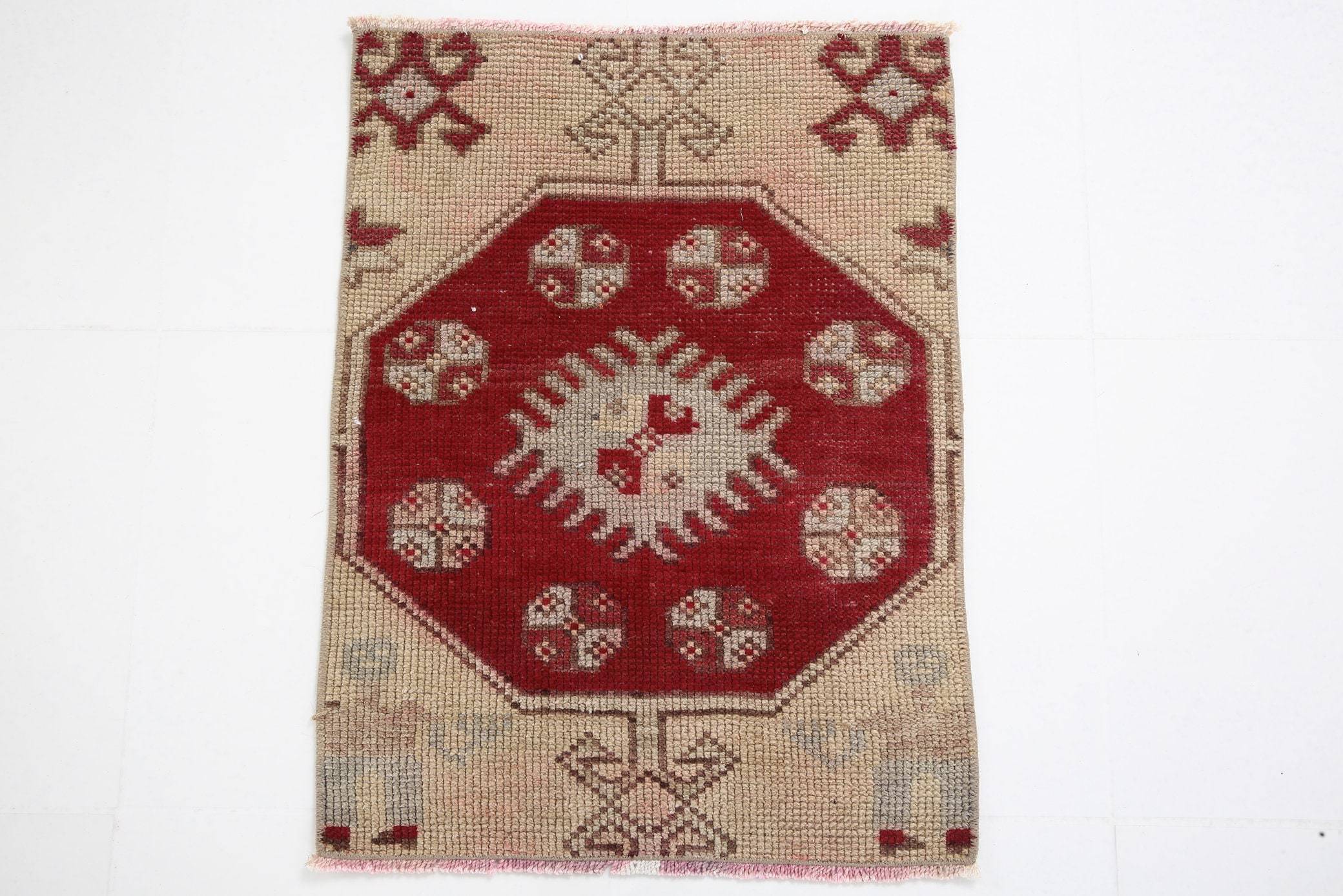 1' x 2' Vintage rug, Bathroom Vintage rug, Bedroom Vintage rug, Cotton Vintage rug, Dorm Vintage rug, Office Vintage rug, Patio-Outdoor Vintage rug, Red Vintage rug, Retro Vintage rug, Southwestern Vintage rug, Vintage Runner, Wool Vintage rug, Vintage rug