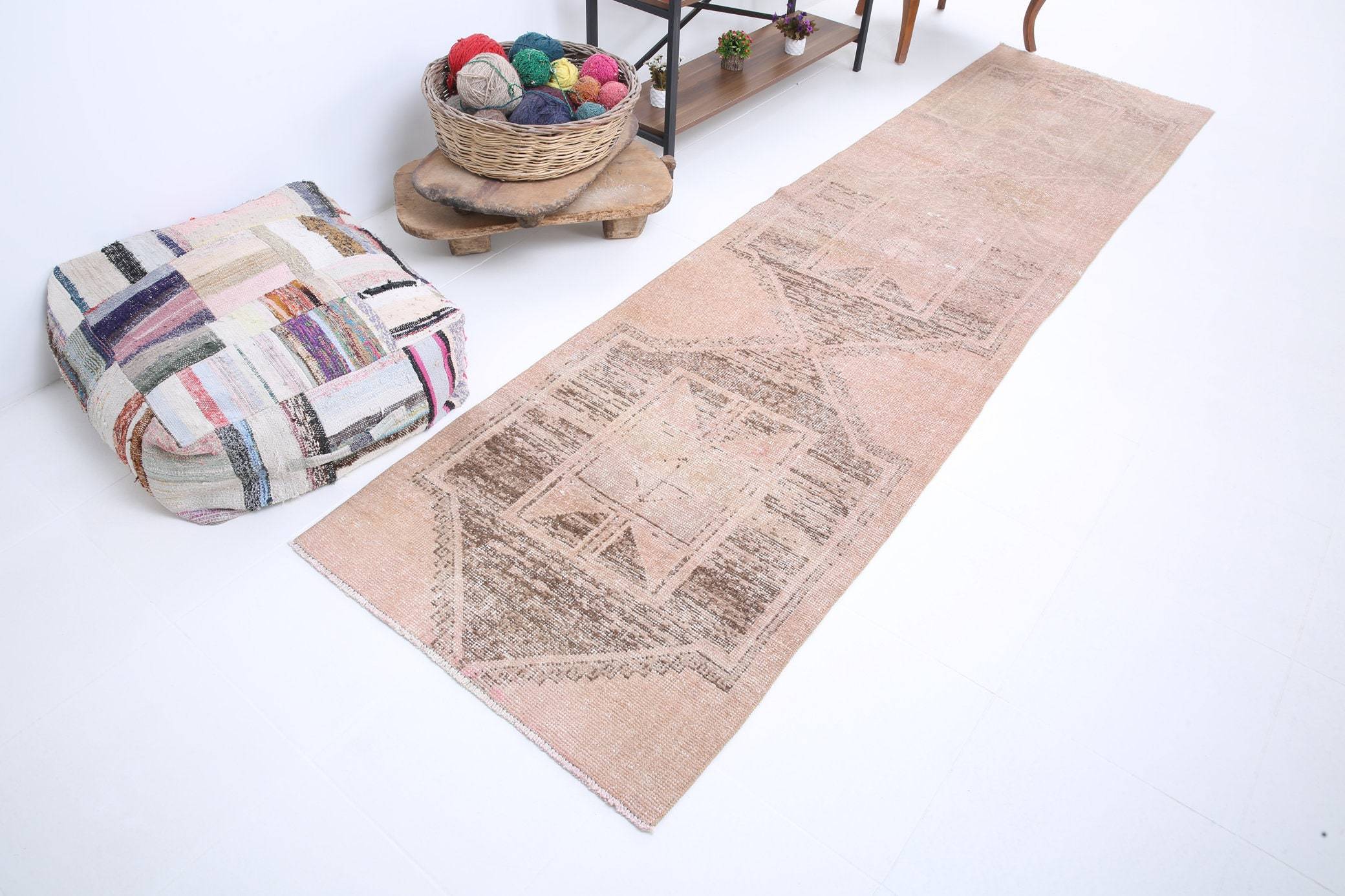 2' x 11' Brown Turkish Vintage Runner Rug  |  RugReform