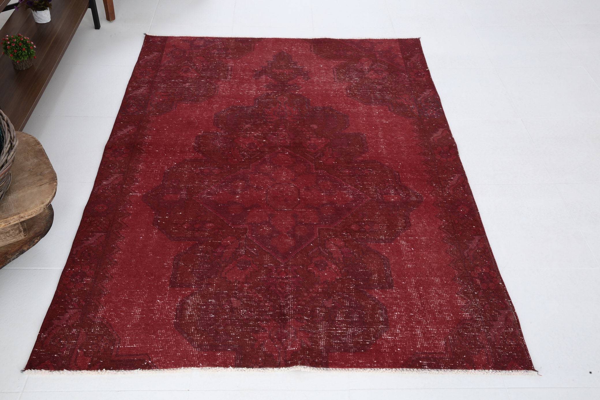 4' x 6' Red Turkish Vintage Rug  |  RugReform