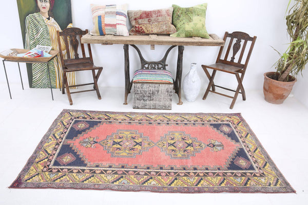 3' x 6' Pink Turkish Vintage Rug  |  RugReform