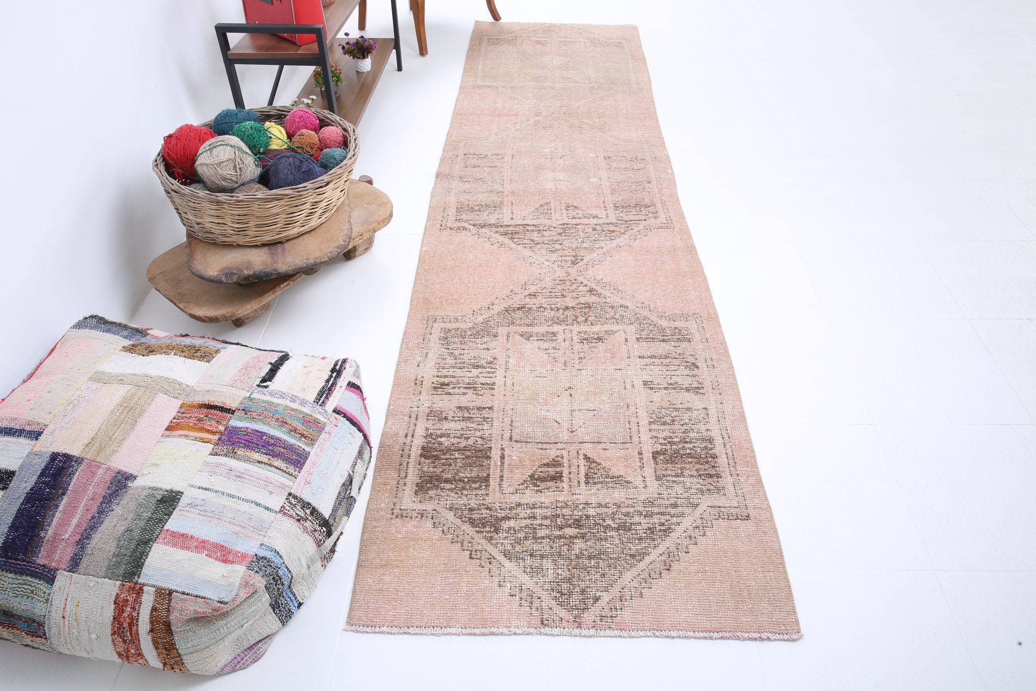 2' x 11' Brown Turkish Vintage Runner Rug  |  RugReform