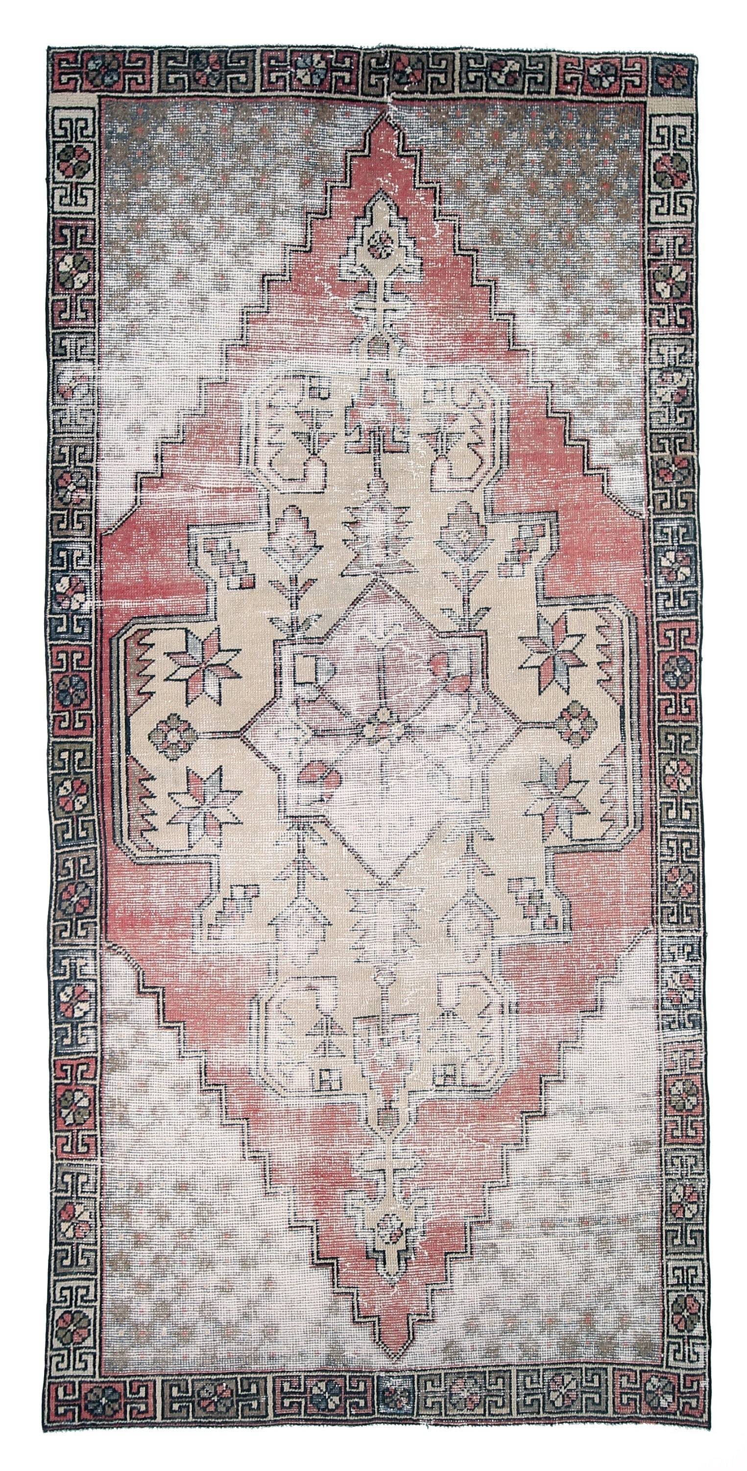 4' x 8' Red Turkish Vintage Rug  |  RugReform