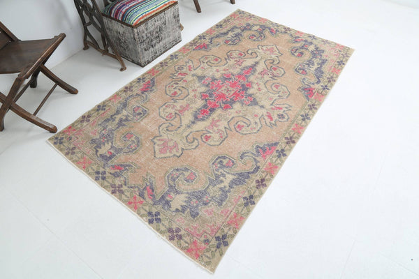 3' x 6' Pink Turkish Vintage Oushak Rug  |  RugReform