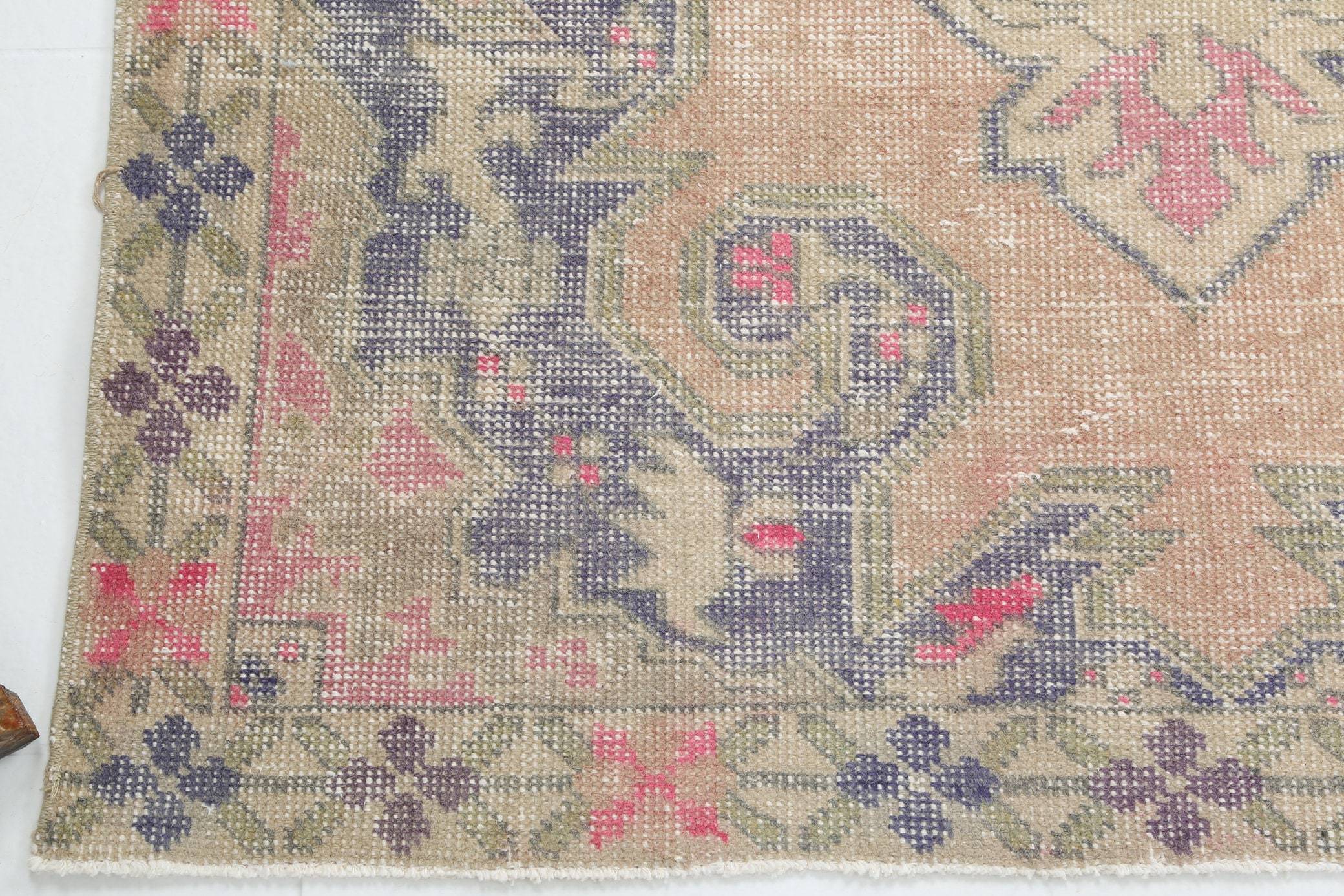 3' x 6' Pink Turkish Vintage Oushak Rug  |  RugReform