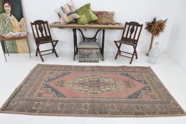 4' x 8' Red Turkish Vintage Rug  |  RugReform