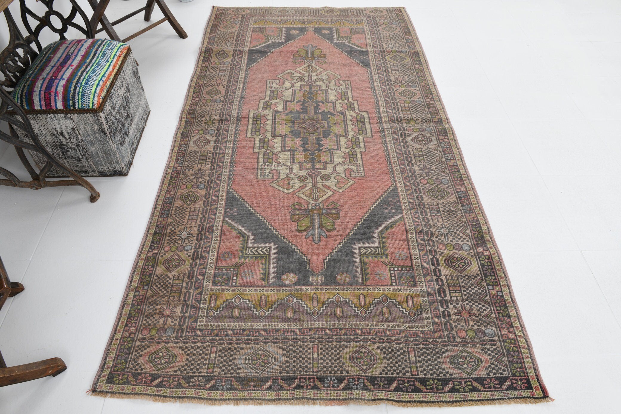 4' x 8' Red Turkish Vintage Rug  |  RugReform