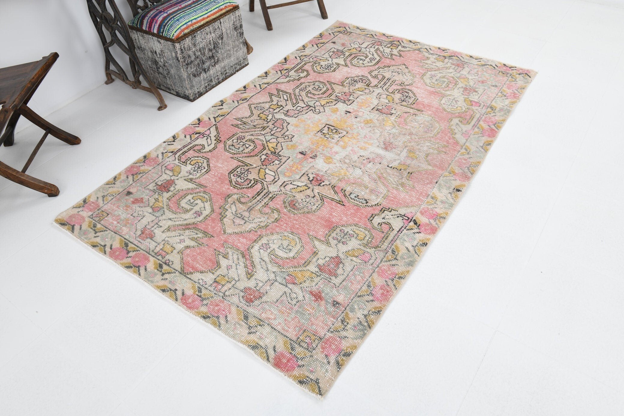 4' x 6' Pink Turkish Vintage Rug  |  RugReform