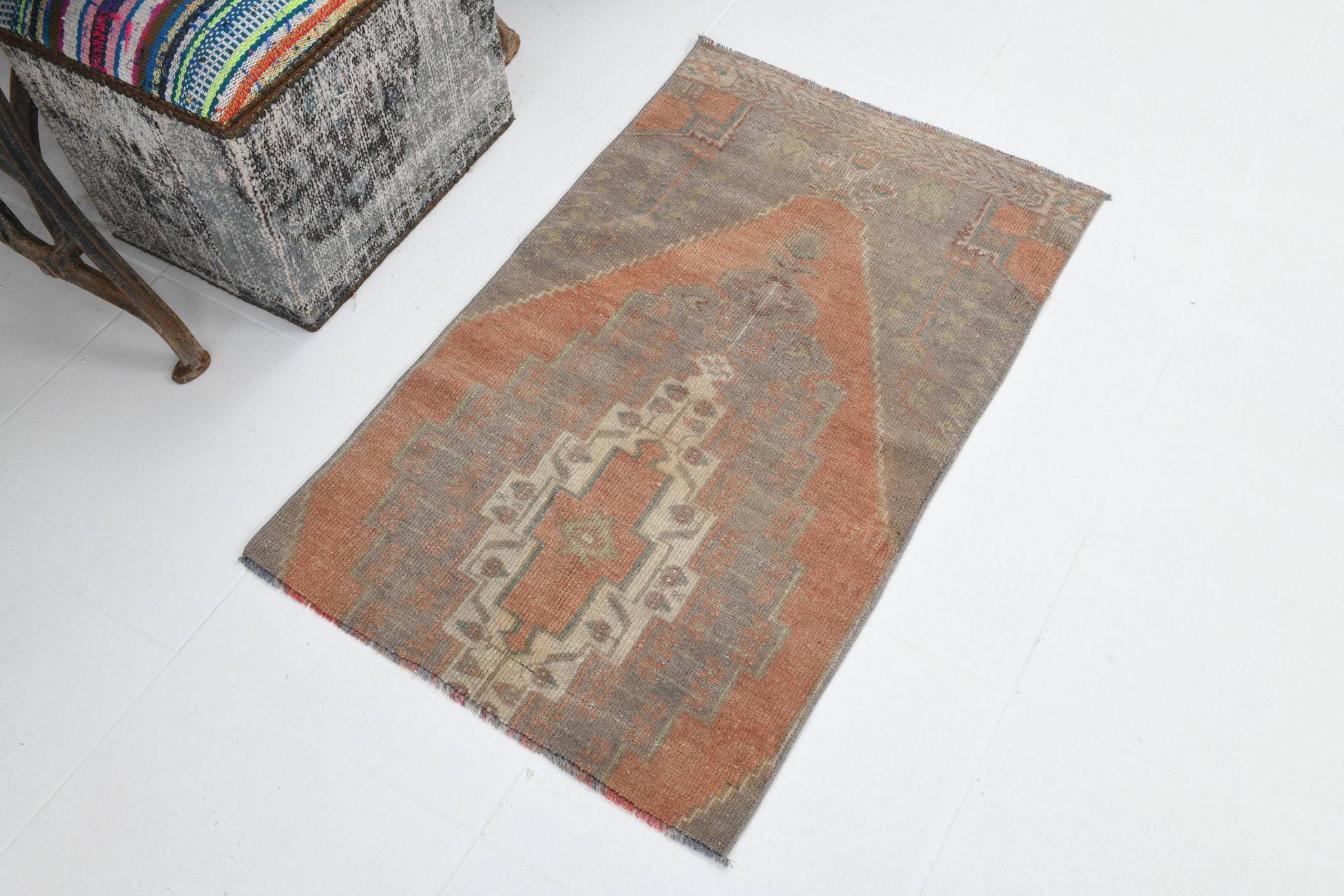 2' x 3' Multi Color Turkish Vintage Runner Rug  |  RugReform