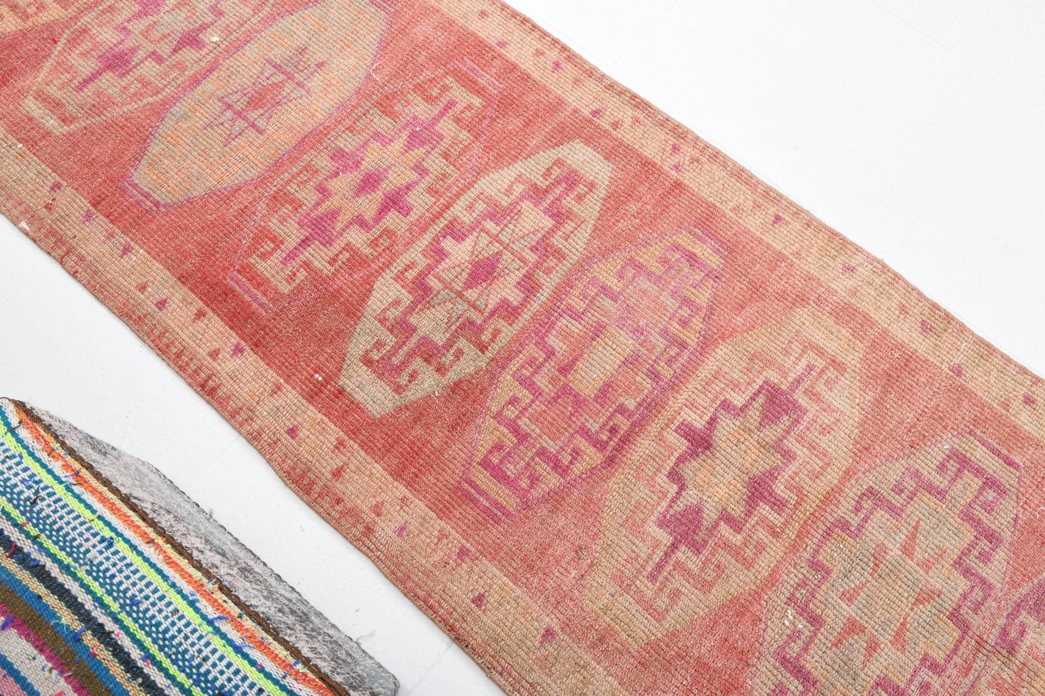 2' x 11' Red Turkish Vintage Herki Rug  |  RugReform