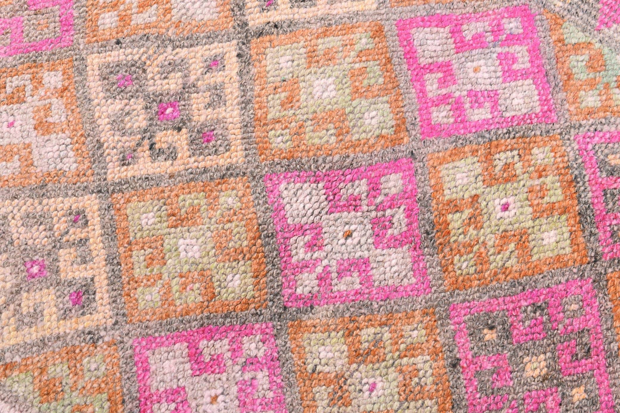 2' x 10' Pink Turkish Vintage Herki Rug  |  RugReform