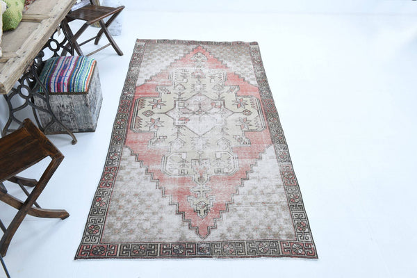 4' x 8' Red Turkish Vintage Rug  |  RugReform