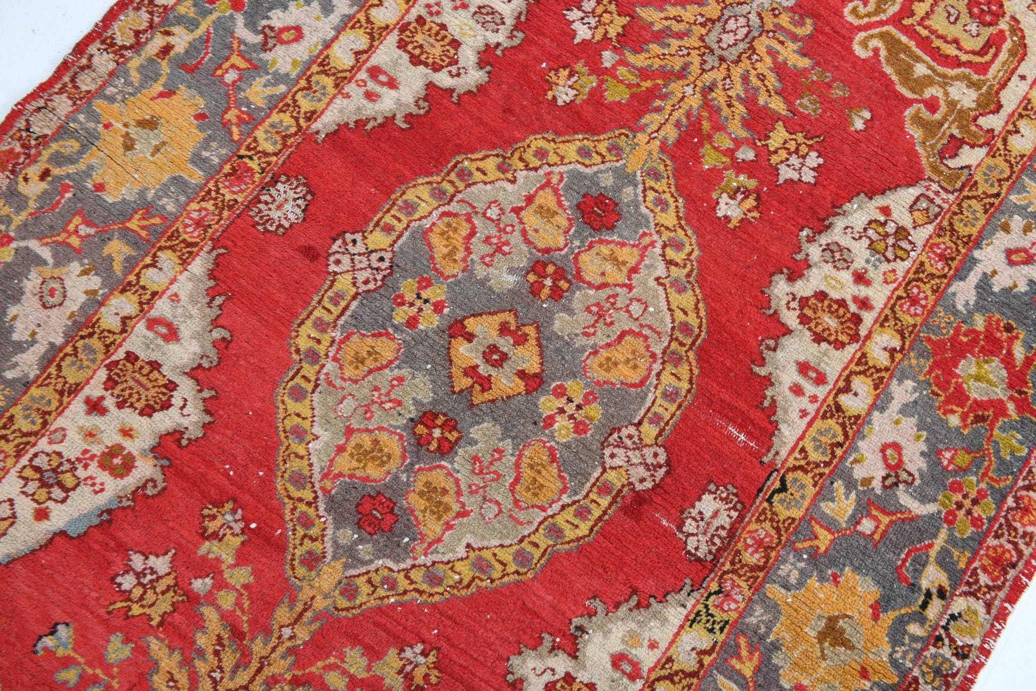 4' x 7' Red Turkish Vintage Rug  |  RugReform