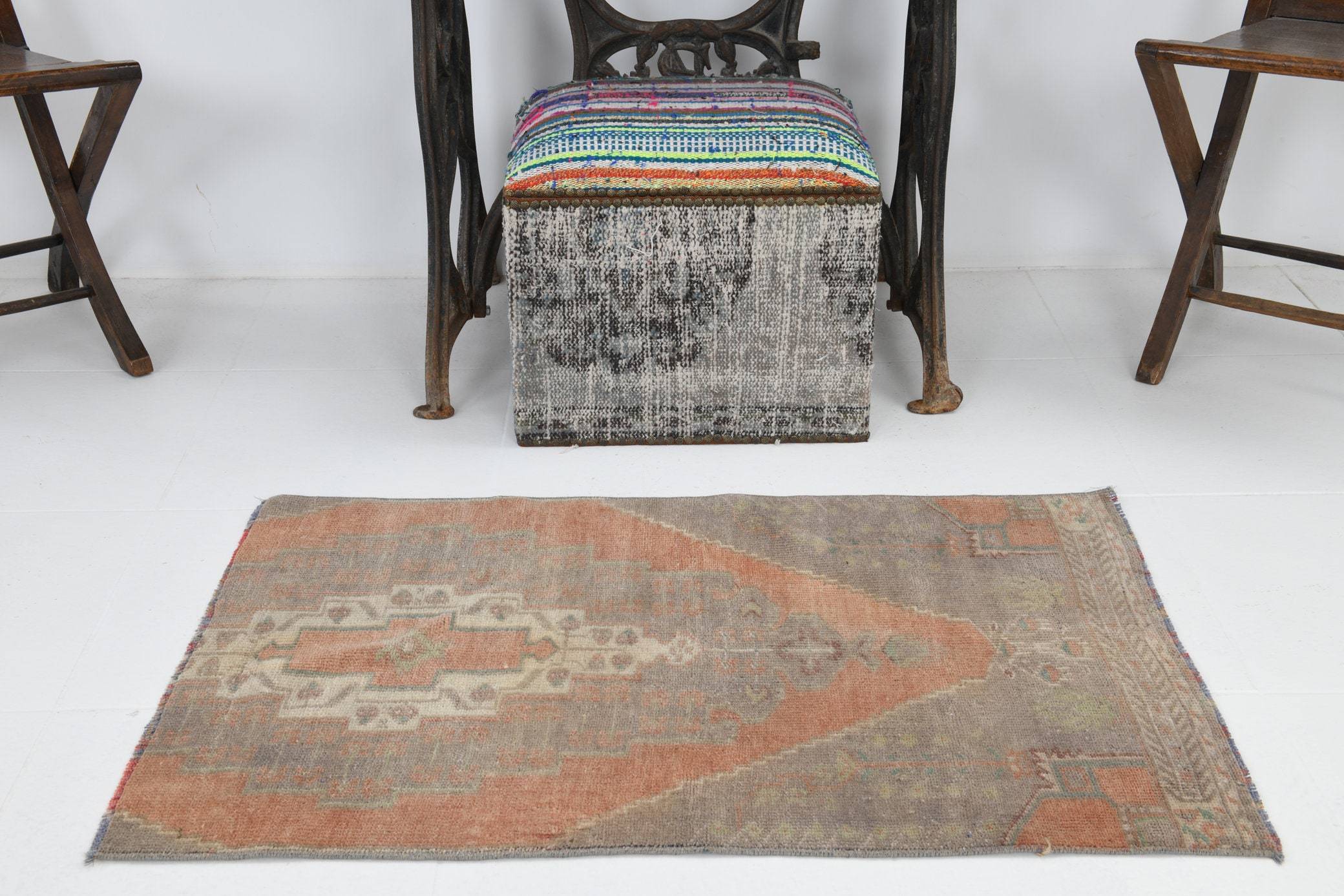 2' x 3' Multi Color Turkish Vintage Runner Rug  |  RugReform