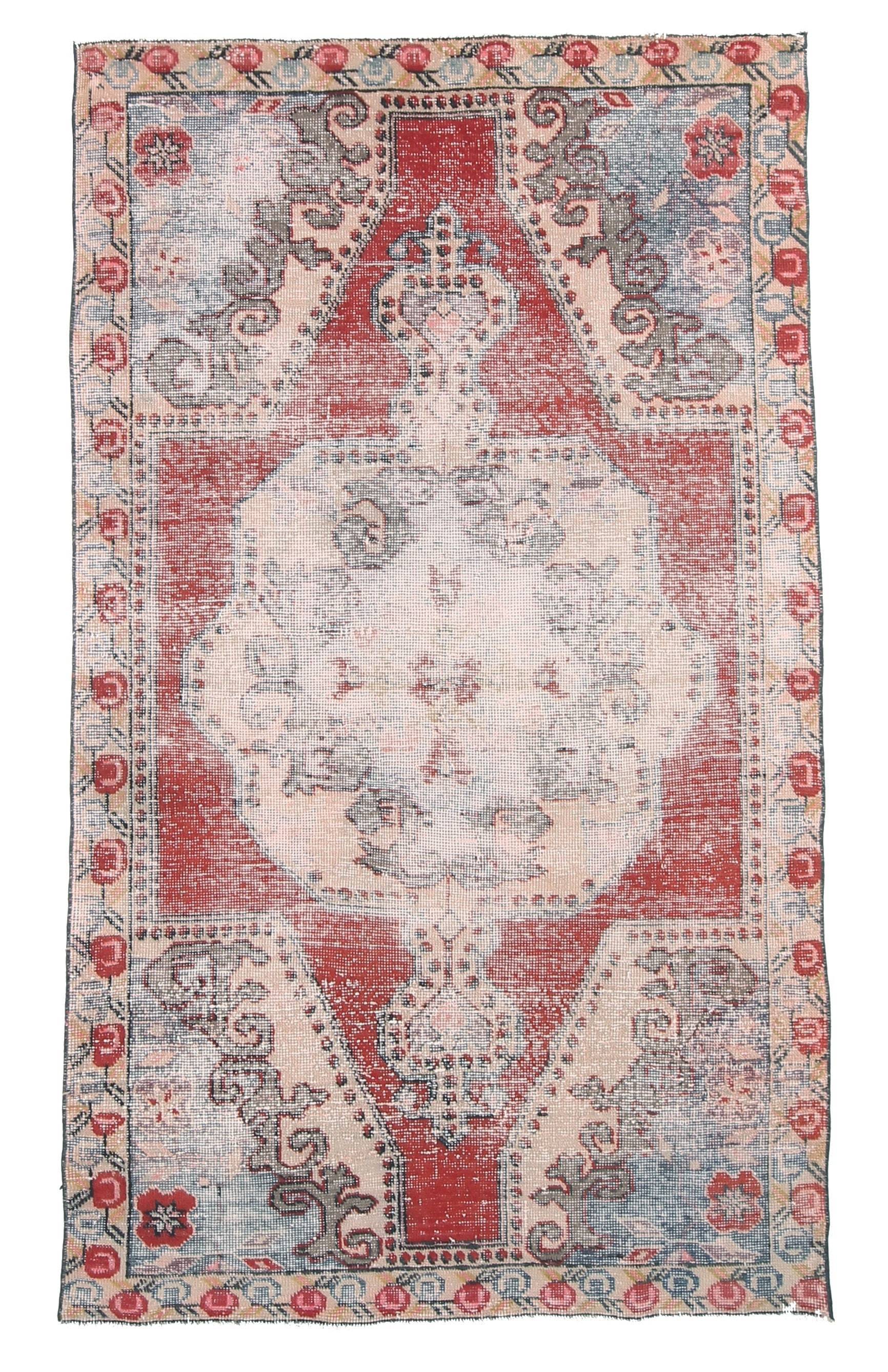 4' x 6' Red Turkish Vintage Rug  |  RugReform