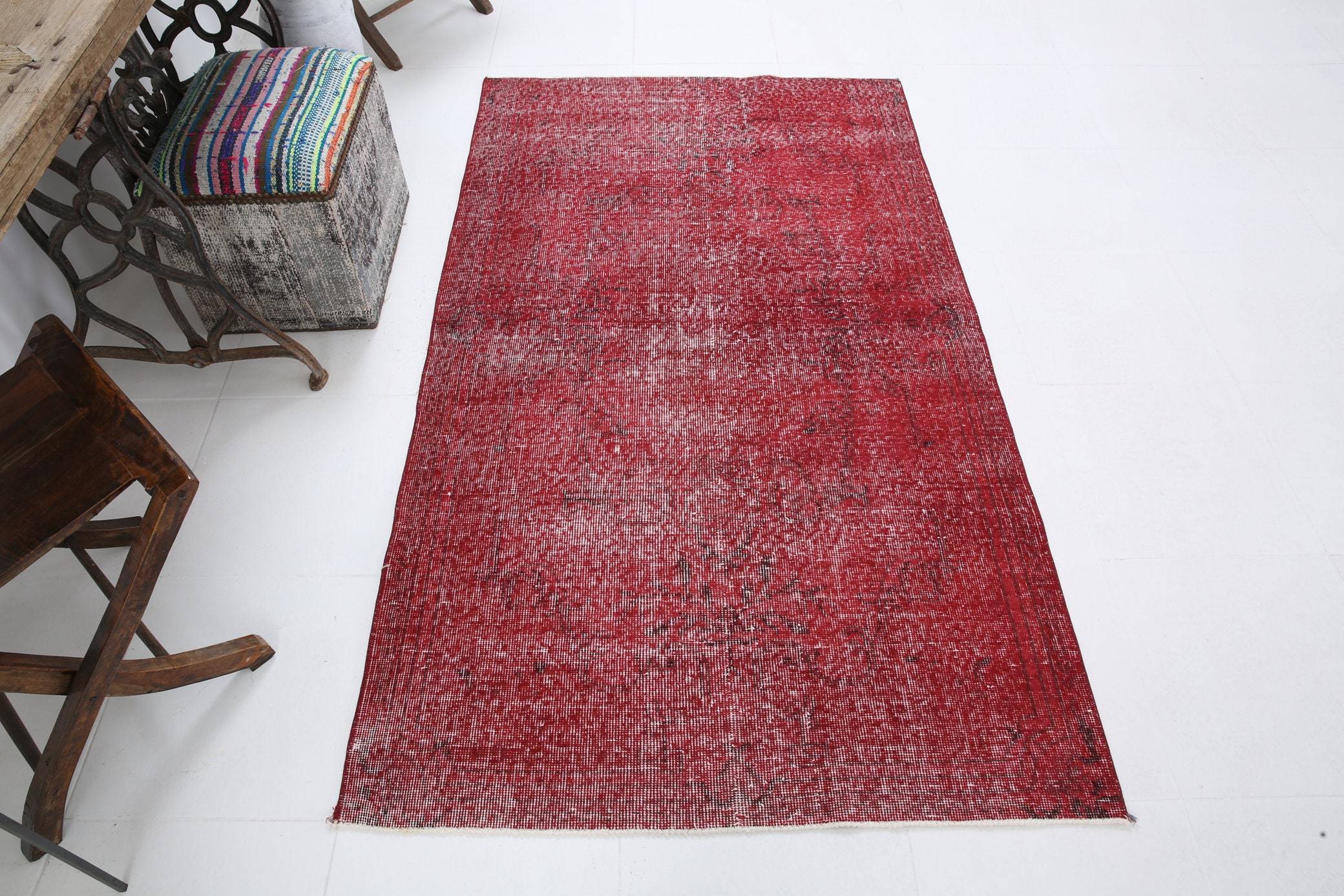 3' x 6' Red Turkish Vintage Rug  |  RugReform