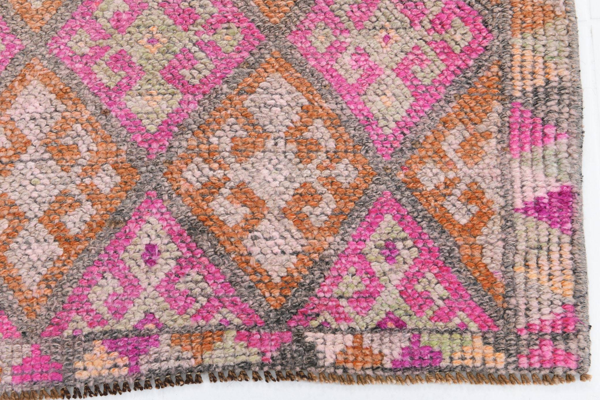 2' x 10' Pink Turkish Vintage Herki Rug  |  RugReform