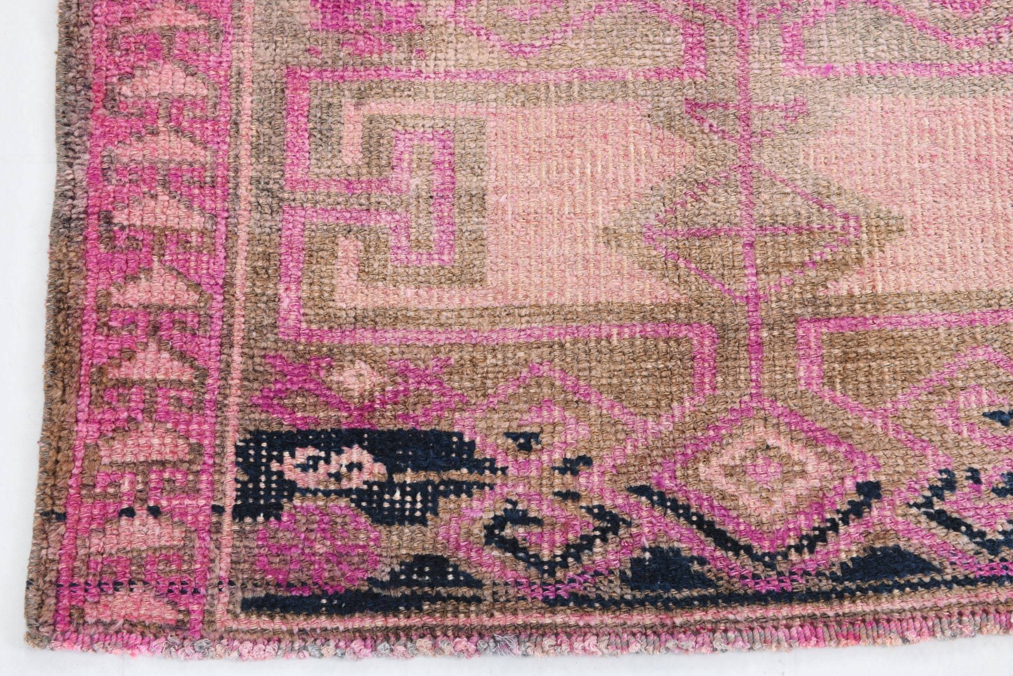 2' x 11' Vintage rug, Cotton Vintage rug, Distressed Vintage rug, Dorm Vintage rug, Entryway-Hallway Vintage rug, Kitchen-Dining Vintage rug, Living Room Vintage rug, Nursery Vintage rug, Oriental Vintage rug, Pink Vintage rug, Vintage Herki, Wool Vintage rug, Vintage rug