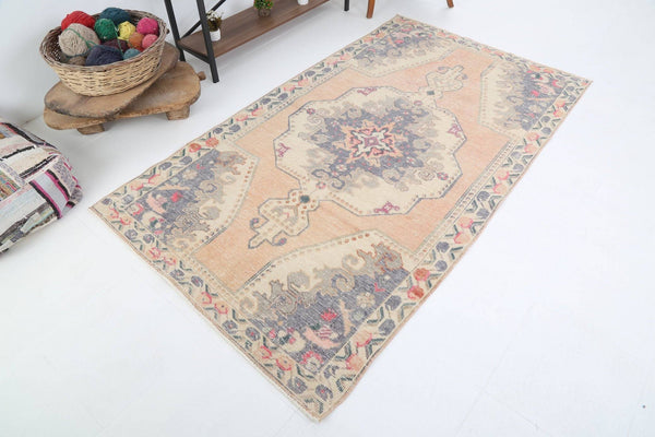 4' x 7' Multi Color Turkish Vintage Oushak Rug  |  RugReform