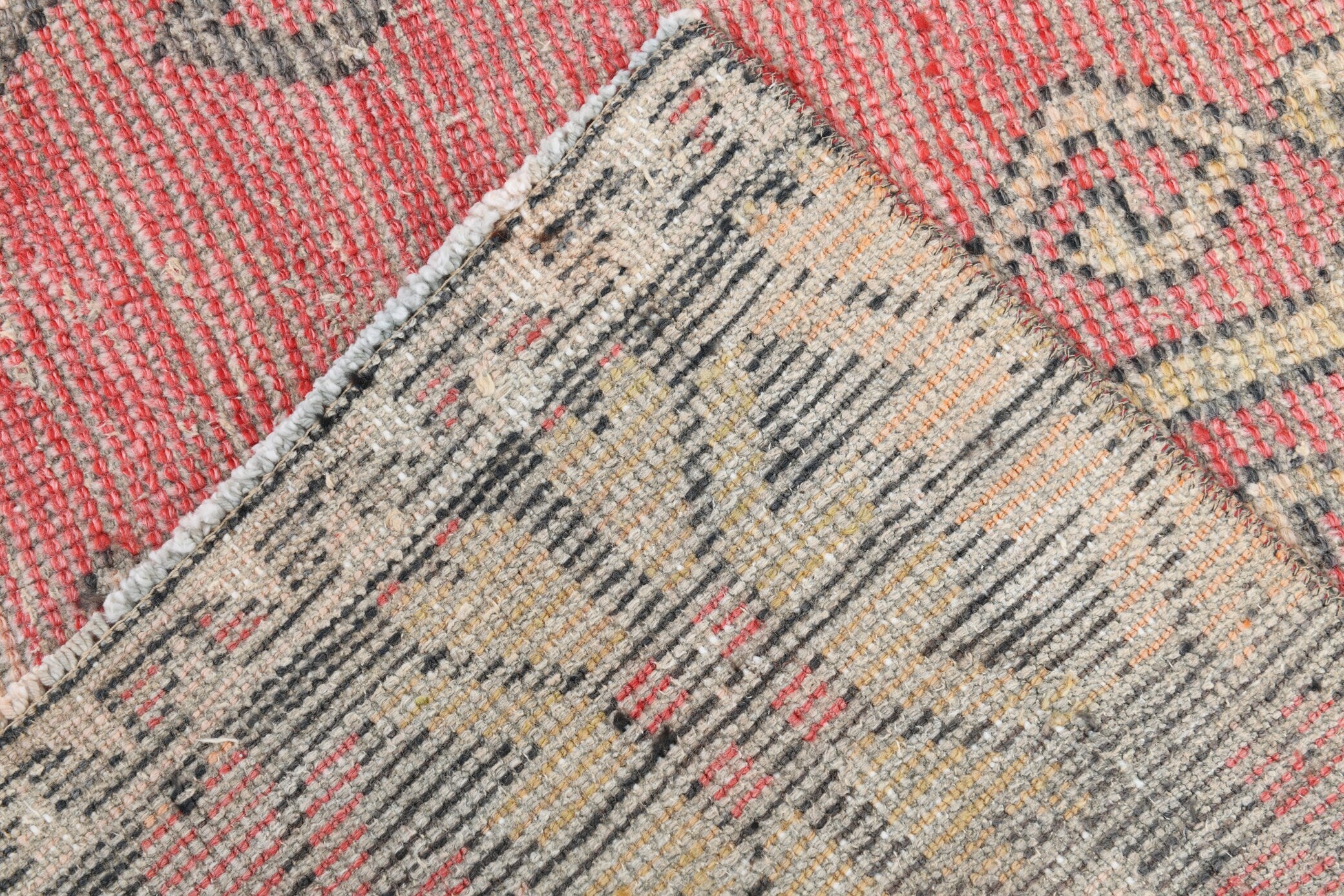 4' x 10' Vintage rug, Abstract Vintage rug, Bedroom Vintage rug, Bohemian-Eclectic Vintage rug, Cotton Vintage rug, Entryway-Hallway Vintage rug, Kitchen-Dining Vintage rug, Living Room Vintage rug, Nursery Vintage rug, Red Vintage rug, Vintage, Wool Vintage rug, Vintage rug