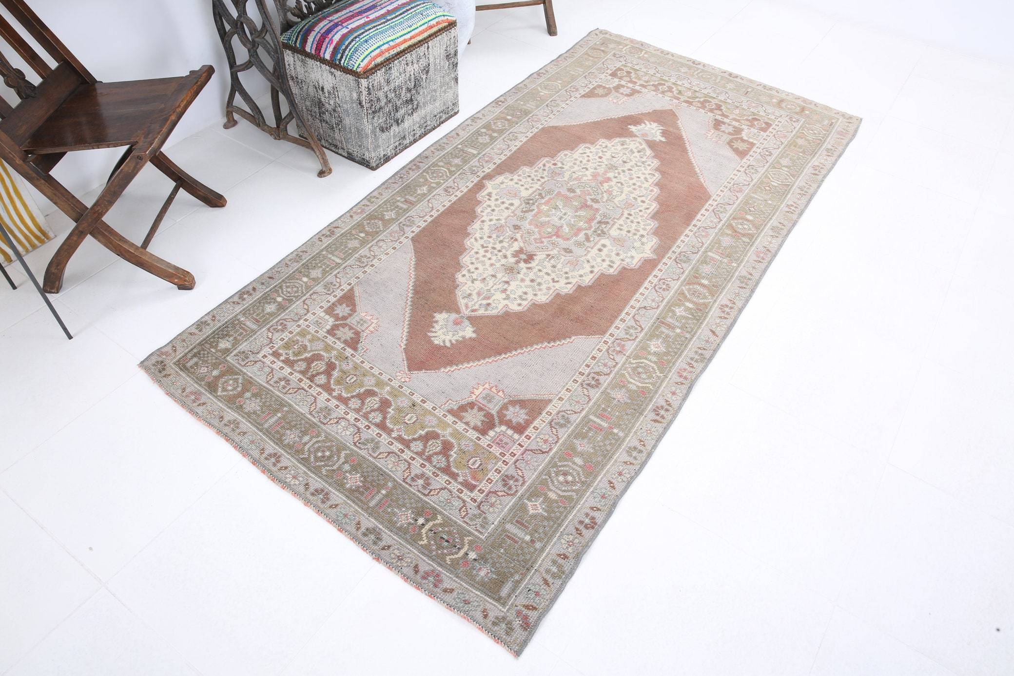 3' x 7' Brown Turkish Vintage Rug  |  RugReform