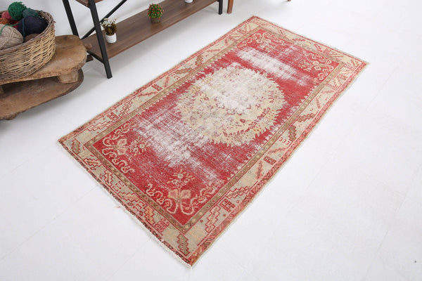 3' x 6' Red Turkish Vintage Rug  |  RugReform